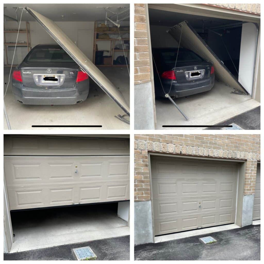FAST Garage Door Repair Before After